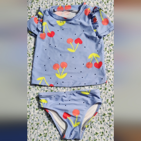Toddler girl cherry bathing suit - Picture 3 of 3